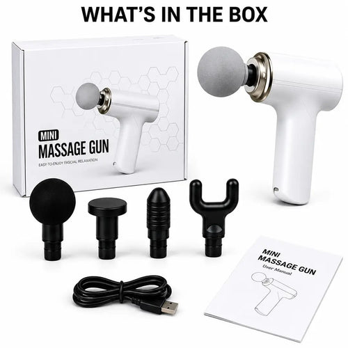 Mini Rechargeable Massage Gun – Portable Deep Tissue Muscle Massager