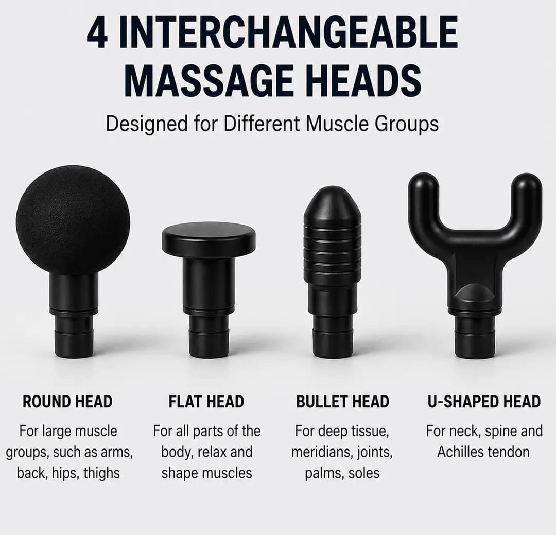 Mini Rechargeable Massage Gun – Portable Deep Tissue Muscle Massager