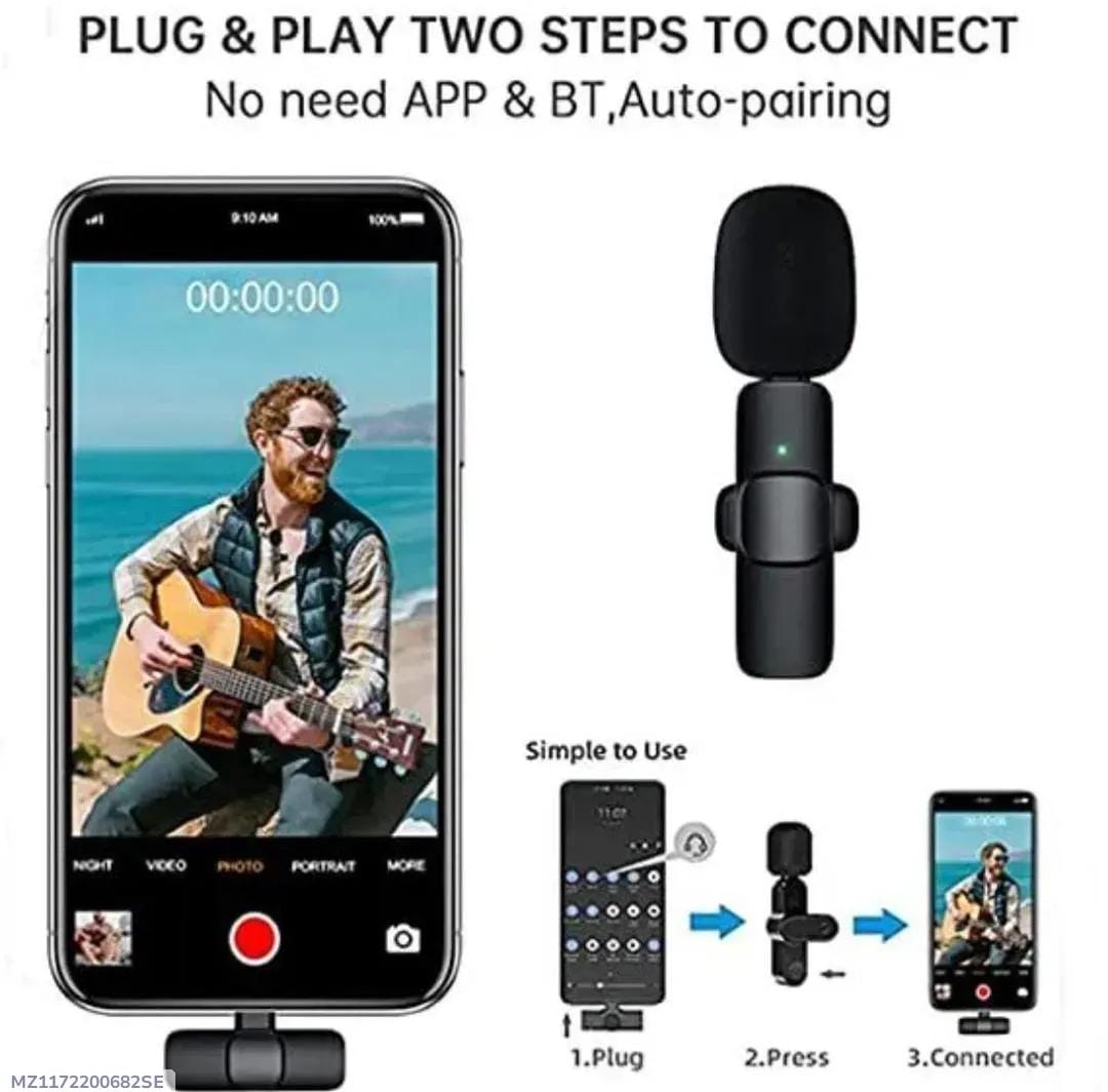 🔥 K8 Wireless Microphone – Clear Voice, Professional Sound! 🎤