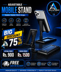 Adjustable Mobile Stand | Foldable & Multi-Angle | Strong Anti-Slip Design | 75% OFF