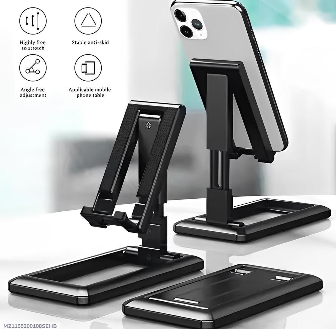 Adjustable Mobile Stand | Foldable & Multi-Angle | Strong Anti-Slip Design | 75% OFF