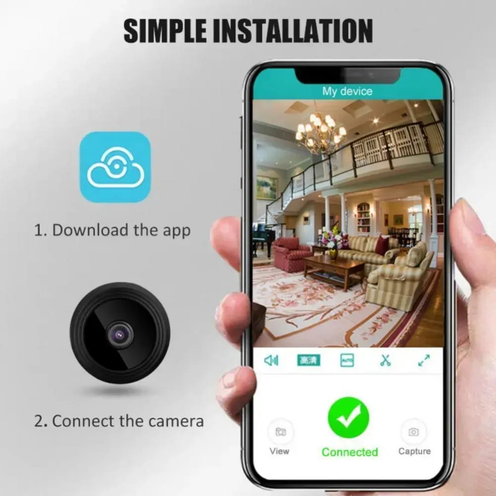📷 Mini WiFi Camera – Smart Security Solution! 🔥