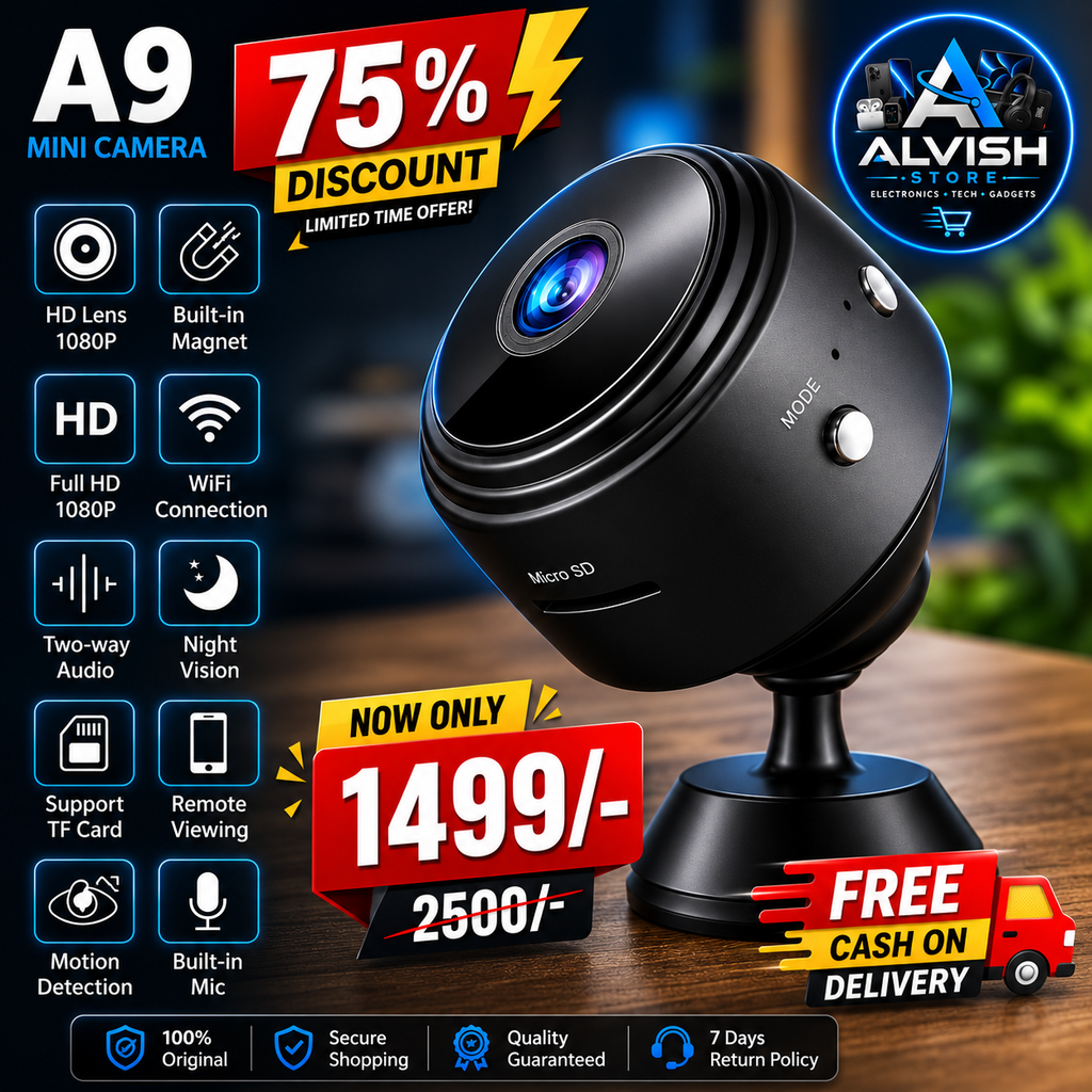 📷 Mini WiFi Camera – Smart Security Solution! 🔥